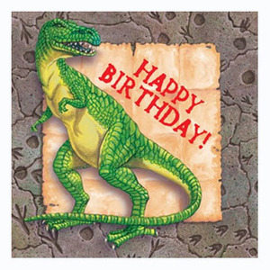 공룡 Birthday 냅킨 (대,16장)